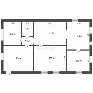 Дом 169м², 1-этажный, участок 8 сот.