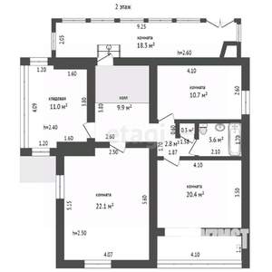 Дом 255м², 3-этажный, участок 6 сот.