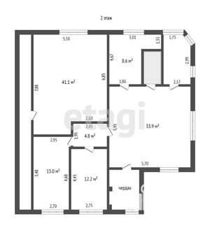 Дом 409м², 2-этажный, участок 8 сот.
