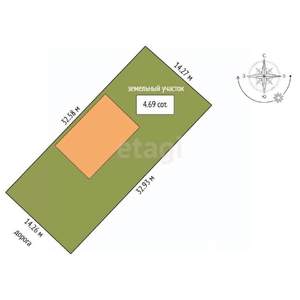 Дом 48м², 1-этажный, участок 5 сот.