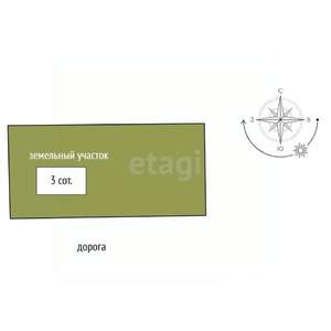 Дом 80м², 1-этажный, участок 3 сот.