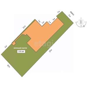 Дом 183м², 3-этажный, участок 3 сот.