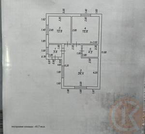 Дом 88м², 1-этажный, участок 4 сот.