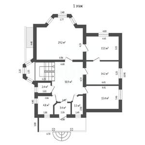 Дом 350м², 3-этажный, участок 6 сот.  