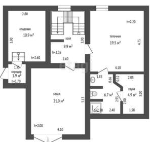 Дом 255м², 3-этажный, участок 6 сот.  