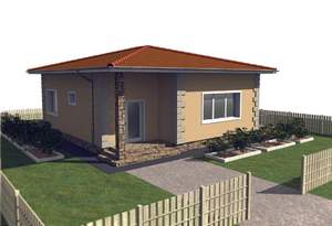 Дом 80м&sup2;, 1-этажный, участок 4 сот.  