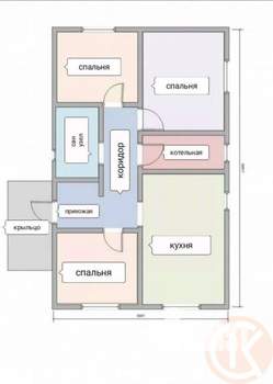 Дом 85м&sup2;, 1-этажный, участок 3 сот.  