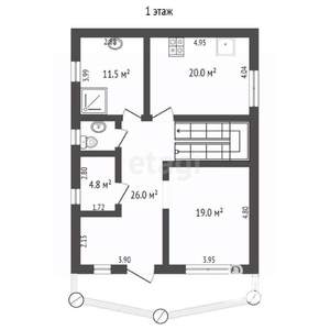 Дом 265м², 5-этажный, участок 6 сот.  