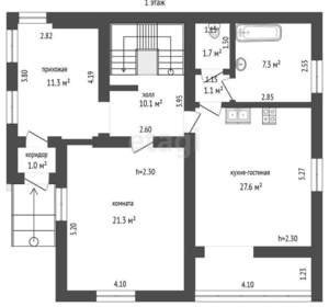 Дом 255м², 3-этажный, участок 6 сот.  