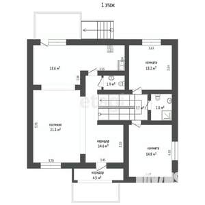 Дом 334м², 2-этажный, участок 7 сот.  