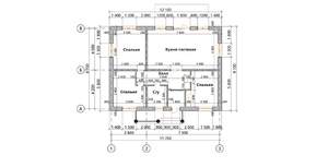 Дом 100м&sup2;, 1-этажный, участок 4 сот.  