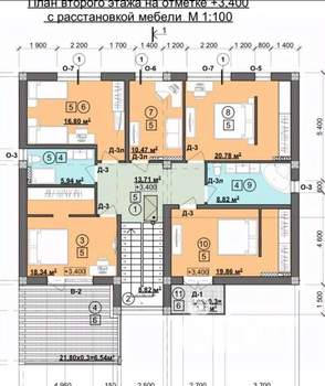 Дом 340м², 2-этажный, участок 7 сот.  