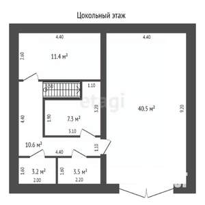 Дом 266м², 3-этажный, участок 6 сот.  