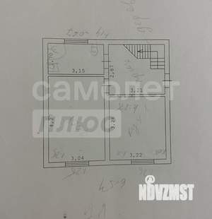 Дом 87м&sup2;, 2-этажный, участок 3 сот.  