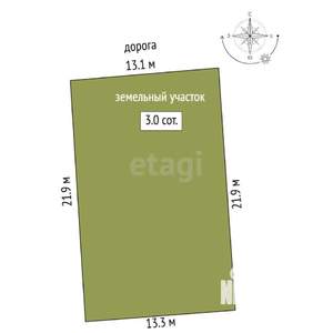 Дом 130м², 2-этажный, участок 3 сот.  