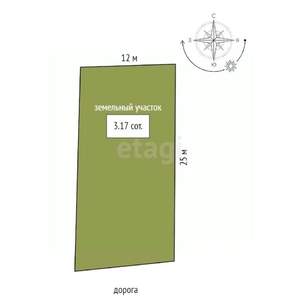 Дом 110м², 1-этажный, участок 3 сот.  