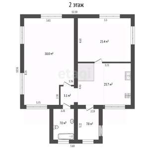 Дом 224м², 2-этажный, участок 4 сот.  