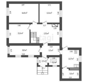 Дом 205м², 1-этажный, участок 7 сот.  