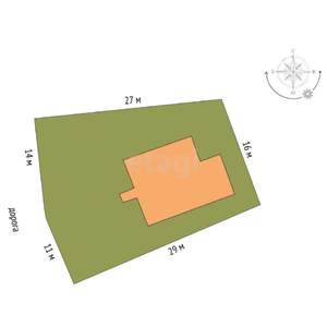 Дом 114м², 1-этажный, участок 6 сот.  