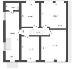 Дом 174м², 2-этажный, участок 9 сот.  