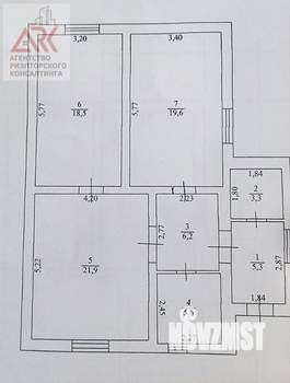 Дом 90м², 1-этажный, участок 3 сот.  