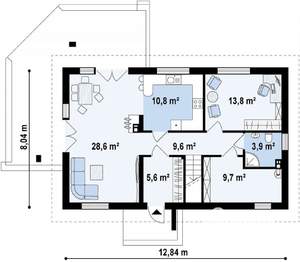 Дом 161м², 2-этажный, участок 4 сот.  