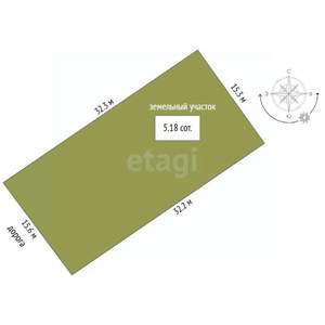 Дом 150м², 1-этажный, участок 5 сот.  