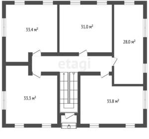 Дом 33м&sup2;, 2-этажный, участок 5 сот.  