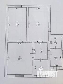 Дом 94м², 1-этажный, участок 3 сот.  
