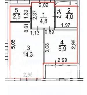 1-к квартира, на длительный срок, 32м2, 11/16 этаж