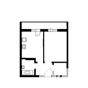 1-к квартира, на длительный срок, 38м2, 1/9 этаж