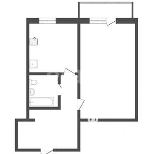 1-к квартира, на длительный срок, 37м2, 9/9 этаж