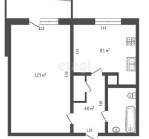 1-к квартира, на длительный срок, 36м2, 5/9 этаж