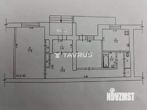 2-к квартира, вторичка, 57м2, 1/5 этаж
