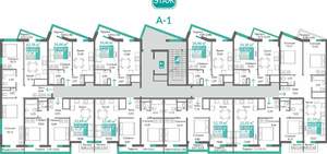 2-к квартира, вторичка, 53м2, 9/9 этаж