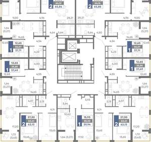 1-к квартира, вторичка, 38м2, 9/16 этаж