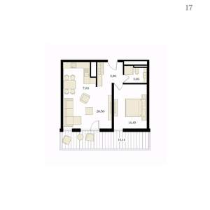 2-к квартира, вторичка, 59м2, 4/12 этаж