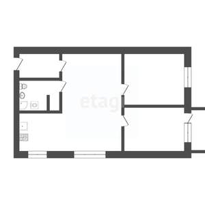 3-к квартира, вторичка, 52м2, 2/5 этаж