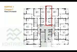 1-к квартира, вторичка, 35м2, 5/16 этаж