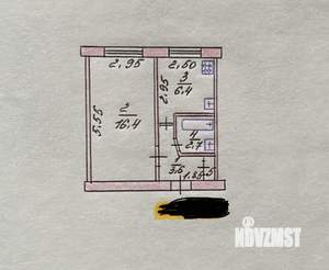 1-к квартира, вторичка, 31м2, 4/5 этаж
