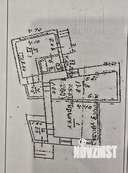 2-к квартира, вторичка, 60м2, 1/1 этаж