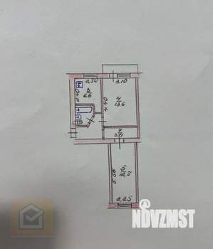 2-к квартира, вторичка, 43м2, 5/5 этаж