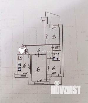 3-к квартира, вторичка, 64м2, 6/9 этаж