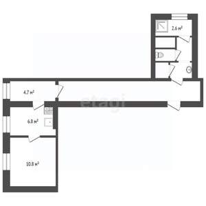 1-к квартира, вторичка, 23м2, 4/5 этаж