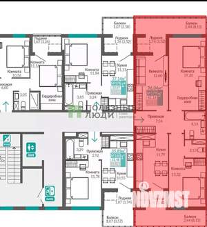 3-к квартира, вторичка, 96м2, 8/9 этаж