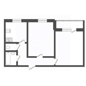 2-к квартира, вторичка, 49м2, 8/10 этаж