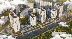 2-к квартира, строящийся дом, 57м2, 1/16 этаж