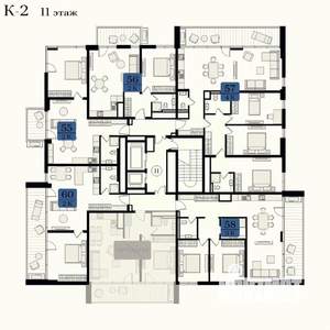4-к квартира, вторичка, 124м2, 11/12 этаж
