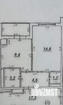 1-к квартира, вторичка, 33м2, 9/9 этаж