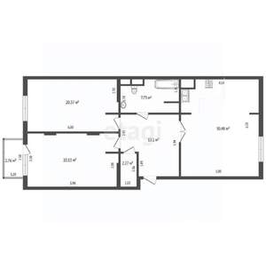 2-к квартира, вторичка, 97м2, 3/20 этаж